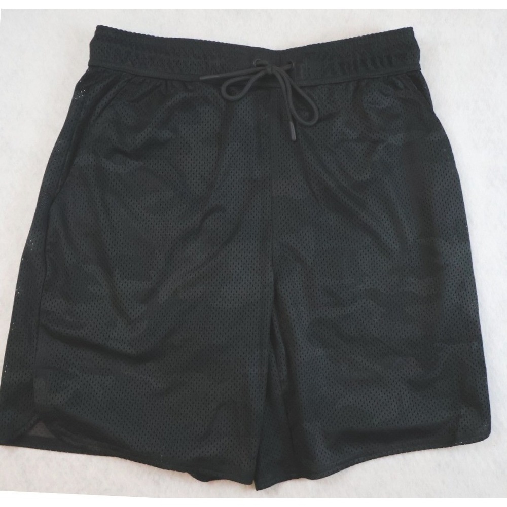 CSG Shorts Mens Medium Black Mesh Athletic Gym Stretch Drawstring NWT